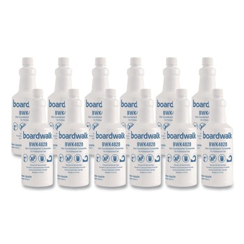 Boardwalk 103Q-P-000I012M-26-21430 32 oz Liquid Deodorizer - Green Apple (12/Carton)
