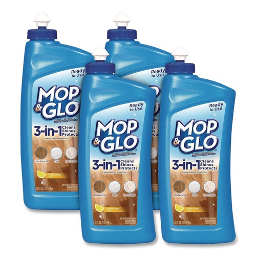 Floor Cleaners | Lysol 95825 32 oz Ready to Use Multi-Surface Floor Cleaner - Fresh Citrus Scent (4/Carton) image number 0