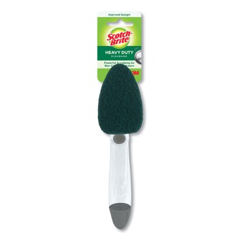  | Scotch-Brite 650-4 2.5 in. x 9.5 in. Soap-Dispensing Dishwand - Yellow/Green (4/Carton)
