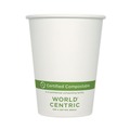 Cups | World Centric CUPA12 12 oz Paper Hot Cups - White (1,000/Carton) image number 0