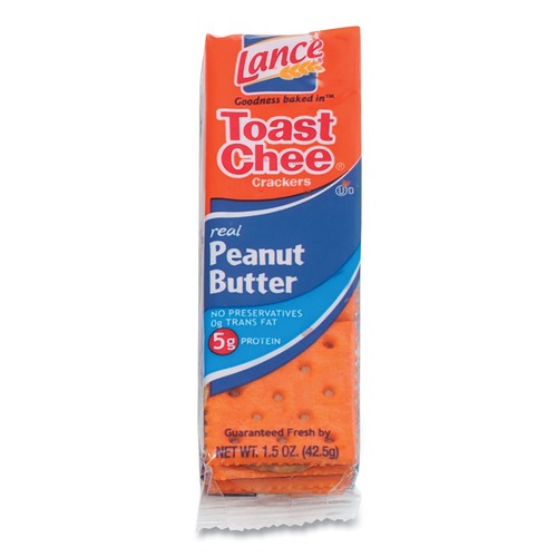 Snacks | Dolcetto OFXSN40653 1.5 oz. Packet Toast Cheese Crackers - Peanut Butter (24/Box) image number 0