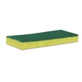 Scouring Pads & Sticks | Scotch-Brite PROFESSIONAL 74CC 3.6 in. x 6.1 in. 0.7 in. Thick Medium-Duty Scrubbing Sponge - Yellow/Green (10/Pack) image number 3