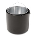 Smoking Receptacles | Rubbermaid Commercial FG9W3300BLA 4.1 Gallon 39 in. High Infinity Traditional Smoking Receptacle - Black image number 2