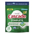 Dishwashing Detergents | Cascade 80857484 17.6 oz Complete ActionPacs - Fresh Scent (4/Carton) image number 1