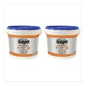 Hand Sanitizing Wipes | GOJO Industries 6299-02 9 in. x 10 in. Fast Towels Hand Cleaning Towels - White (2/Carton) image number 0