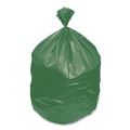 Low-Density Trash Bags | Heritage L7658TE ER1 Eco Blend Max 38 in. x 58 in. 0.8 mil 60 Gallon Can Liners - Green (20 Bags/Roll, 5 Rolls/Carton) image number 3