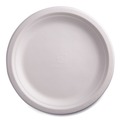 Plates | Eco-Products EP-P013NFA Vanguard 9 in. diameter Renewable and Compostable Sugarcane Plates - White (500/Carton) image number 0