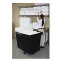 Carts & Trucks | Rubbermaid Commercial FG461600BLA 119.7 gal. 500 lbs. Capacity Plastic/Metal Cube Truck - Black image number 7