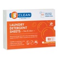 Laundry Detergents | Boulder Clean 607476CT Laundry Detergent Sheets - Free and Clear (12 Packs/Carton) image number 0