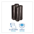 Low-Density Trash Bags | Boardwalk H8046HKKR01 40 in. x 46 in. 45 gal. 0.6 mil Low-Density Waste Can Liners - Black (100/Carton) image number 2
