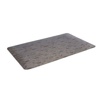 INDOOR MATTING | Crown CU 2436GY 24 in. x 36 in. Cushion-Step Marbleized Rubber Mat - Gray