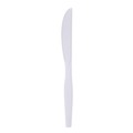 Disposable Knives | Boardwalk BWK KNIFEMWPS Mediumweight Polystyrene Cutlery Knife - White (1000/Carton) image number 4