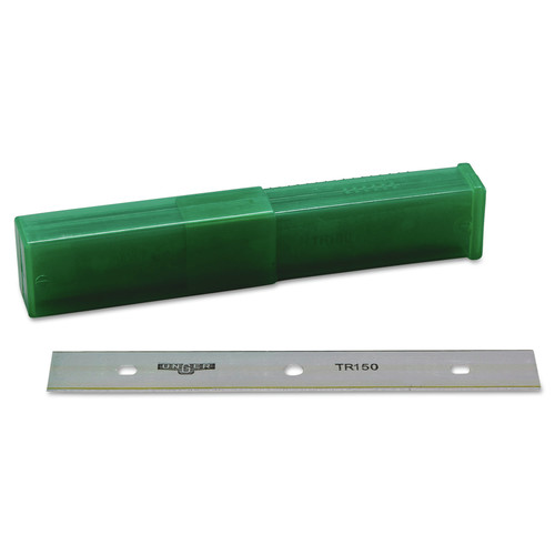 Putty Knives & Scrapers | Unger TR150 6 in. Double-Edge ErgoTec Glass Scraper Replacement Blades (25/Pack) image number 0