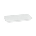 Food Containers & Lids | Pactiv Corp. 0TF117S00000 8.3 in. x 4.8 in. x 0.65 in. #17 Supermarket Trays - White (1000/Carton) image number 1