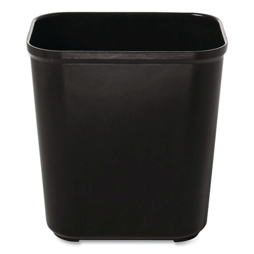 Indoor Waste Receptacles | Rubbermaid Commercial FG254300BLA 7 gal. Fiberglass Wastebasket - Black image number 0