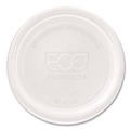 Souffle & Portion Cups | Eco-Products EP-PCLID Compostable PLA Plastic Portion Cup Lids Fits 2 oz. to 4 oz. Portion Cups - Clear (2000/Carton) image number 0
