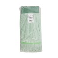 Mop Heads | Boardwalk BWKMWTMG Microfiber Looped-End Wet Mop Head - Medium, Green image number 1