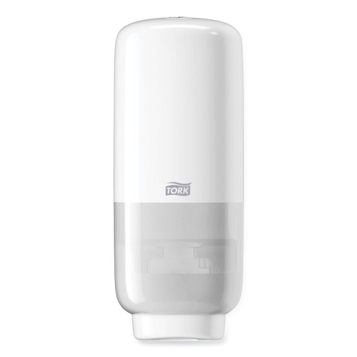 Soap Dispensers | Tork 571600 4.45 in. x 5.12 in. x 10.94 in. Elevation Foam Skincare Auto Dispenser with Intuition Sensor - White (4/Carton) image number 0