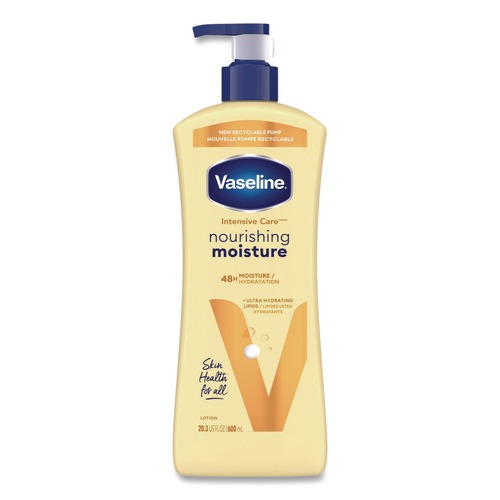 Lotions | Vaseline 07900 Intensive Care 20.3 oz. Pump Bottle Essential Healing Body Lotion (4/Carton) image number 0