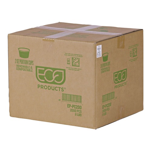 Cups | Eco-Products EP-PC200 2 oz. Compostable Portion Cups (2000/Carton) image number 0