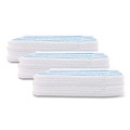 Floor Dusters & Accessories | Rubbermaid Commercial HYGEN 2134282 4.75 x 19 Disposable Microfiber Pad - White/Blue Stripes (3/Carton) image number 0