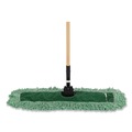Mop Heads | Rubbermaid Commercial FGJ85500GR00 36 in. Looped End Microfiber Dust Mop Head - Green image number 3
