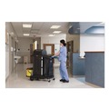 Furniture Cart Accessories | Rubbermaid Commercial FG617900BLA Plastic Storage/Trash Compartment Cover - Black image number 3