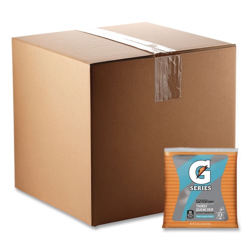 Drink Mixes | Gatorade QUA33677 G Series 21 oz. Powder Drink Mix Pouches - Glacier Freeze (Carton of 32 Each) image number 0