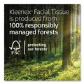 Facial Tissues | Kleenex 54289 Soothing Lotion 3-Ply Facial Tissue - White (8/Carton) image number 8