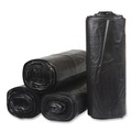 Low-Density Trash Bags | Inteplast Group SL3858150K 38 in. x 58 in. 1.5 mil 60 gal Interleaved Roll Low-Density Commercial Can Liners - Black (20 Bags/Roll, 5 Rolls/Carton) image number 1