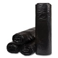 Low-Density Trash Bags | Inteplast Group ECI385812K 38 in. x 58 in. 1.2 mil 60 gal Interleaved Roll Low-Density Commercial Can Liners - Black (10 Bags/Roll, 10 Rolls/Carton) image number 0