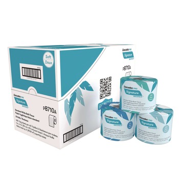 Cascades PRO B710 2-Ply Septic Safe Signature Bath Tissue - White (24 Rolls/Carton)