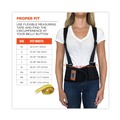 Back Support Harnesses & Belts | Ergodyne 11288 ProFlex 2000SF High-Performance Spandex Back Support Brace, 4X-Large, 52-in to 58-in Waist, Black image number 1