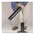 Smoking Receptacles | Rubbermaid Commercial FGR1BK 4 in. x 41 in. 0.9 gal. Round Steel Smoker's Pole - Black image number 3