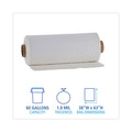 Low-Density Trash Bags | Boardwalk K7663XCKX01 60 Gallon 1.8 mil 38 in. x 63 in. Industrial Drum Liners Rolls - Clear (75/Carton) image number 2
