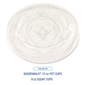 Cup Lids | Boardwalk BWKPET910STRAWPK 9 oz. to 10 oz. Crystal-Clear Cold Cup Straw-Slot Lids - Clear (100/Pack) image number 5