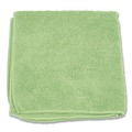 Cleaning Cloths & Wipes | Boardwalk BWK12GRECLOTH 12 in. x 12 in. Microfiber Cloths - Green (12/Pack) image number 1