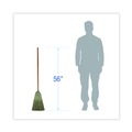 Brooms | Boardwalk BWK932YCT Yucca Corn Fiber Bristle Warehouse Brooms with 56 in. Handle - Natural (12/Carton) image number 5