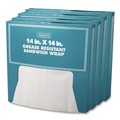 Paper Wraps | Bagcraft P057014 14 x 14 Grease-Resistant Paper Wraps and Liners - White (4000/Carton) image number 0