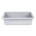 Janitorial Boxes & Bins | Rubbermaid Commercial FG334900GRAY 20 in. x 15 in. x 5 in. Bus/Utility Tote - Gray image number 1