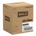 Cups | SOLO 374SI-0041 4 oz. Bistro Design Single-Sided Poly Paper Hot Cups (50/Pack, 20 Pack/Carton) image number 1