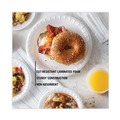 Plates | Pactiv Corp. YTK100090000 1 Compartment 9 in. Round Laminated Foam Plates - White (500/Carton) image number 4