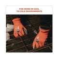 Work & Welding Gloves | Ergodyne 17625 ProFlex 7401 Coated Lightweight Winter Gloves - X-Large Orange (1-Pair) image number 6