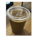 Cup Lids | Karat C-KC626TS-NH 12 oz. to 24 oz. Cold Cup No Hole Flat PET Lids - Clear (1000/Carton) image number 3