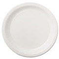 Plates | Hoffmaster PL7095 9 in. Coated Paper Dinnerware Plate - White (500/Carton) image number 1