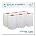 Perforated Roll & Hand Towels | Scott 47035 1-Ply 8 in. x 580 ft. Slimroll Towels - White/Orange Core (6/Carton) image number 2