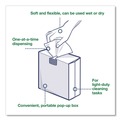 Cleaning Cloths & Wipes | Tork 500176 1-Ply 8.3 in. x 16.1 in. Light Duty Cleaning Cloth Pop Up Box - White (10/Carton) image number 4
