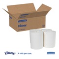 Perforated Roll & Hand Towels | Kleenex 01320 8 in. x 15 in. 1-Ply Premiere Perforated Center-Pull Towels - White (4 Rolls/Carton) image number 2