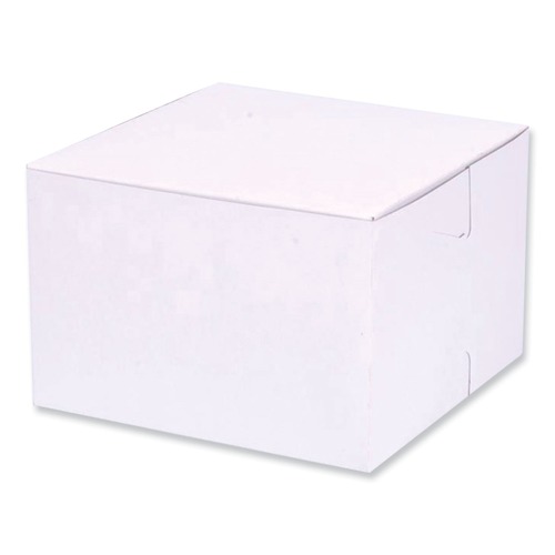 Bakery Boxes & Containers | SCT 1509 6 in. x 6 in. x 4 in. Paper Standard Bakery Boxes - White (250/Carton) image number 0