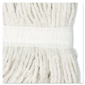 Mop Heads | Boardwalk BWK2024RCT #24 Cut-End Rayon Wet Mop Head - White (12/Carton) image number 3